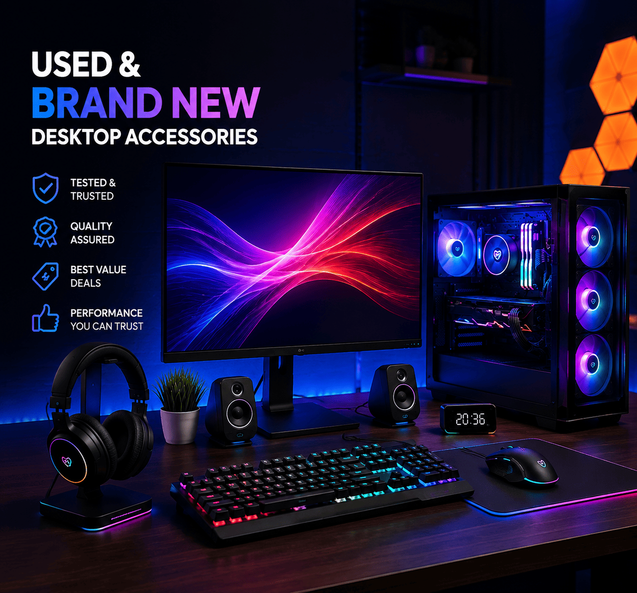 Used Brand New Desktop Accessories