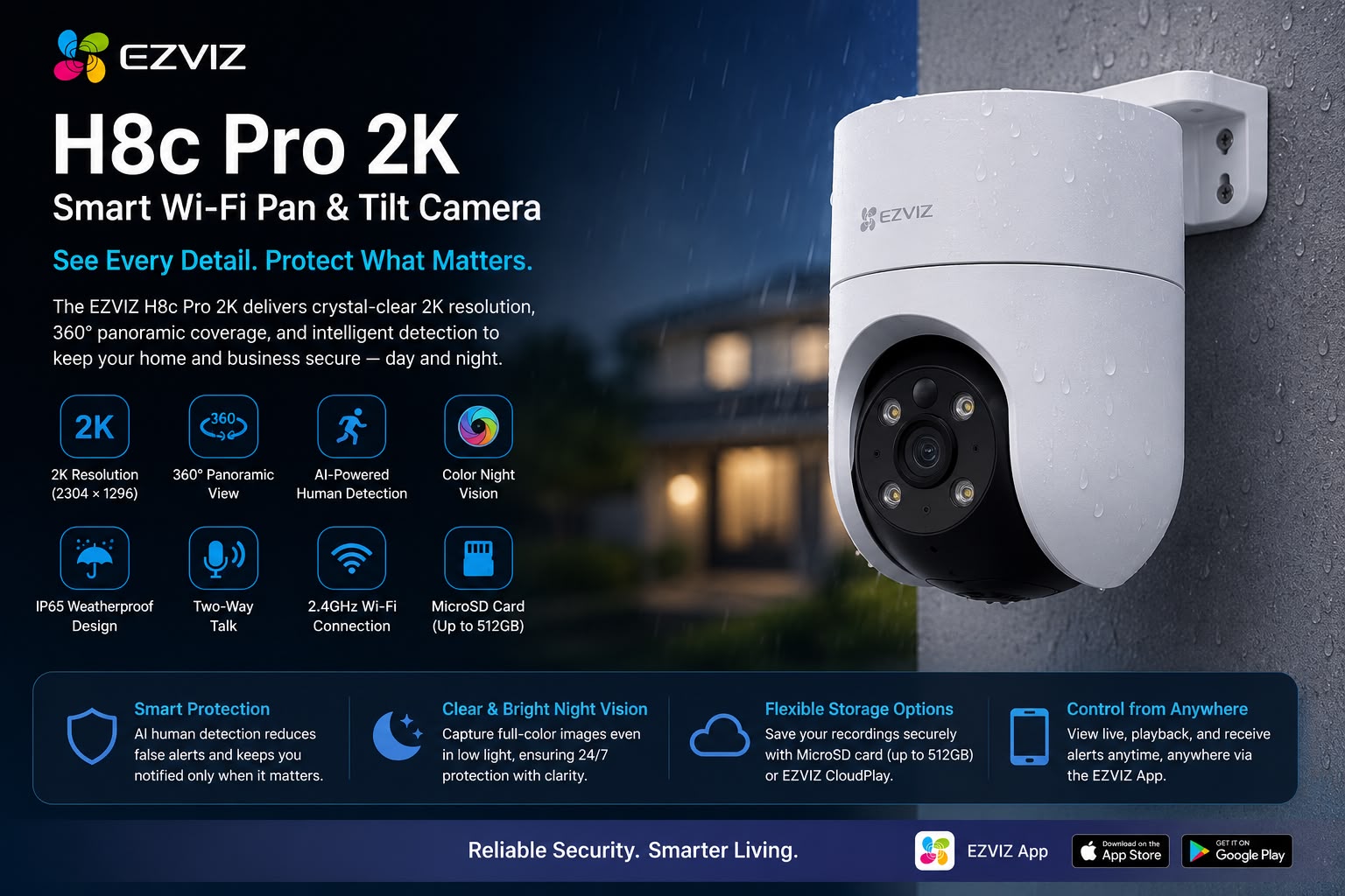 EZVIZ H8c Pro 2K Smart Camera
